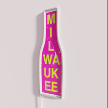 Load image into Gallery viewer, Vibrant RGB Neon Sign with Humorous Office Party Drinking Tradition Quote