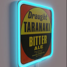 Load image into Gallery viewer, Vibrant Neon Sign in Soft RGB for Taranaki Bitter Fans