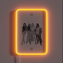 Load image into Gallery viewer, Aespa-inspired vibrant tarot card-themed neon sign with radiant Supernova effects