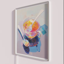 Load image into Gallery viewer, Whimsical Vintage Art Neon Sign Inspired by Tea Time Still Life