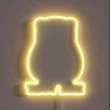 Load image into Gallery viewer, Quirky RGB Neon Sign featuring a Laughing Teddy Beer Bear