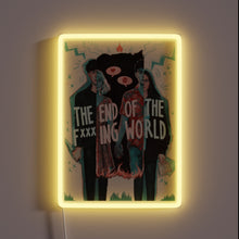 Load image into Gallery viewer, Glowing TEOTFW neon sign with vibrant, customizable RGB LED lighting.