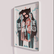 Load image into Gallery viewer, Vibrant customizable TEOTFW RGB neon sign for gaming and pop culture.