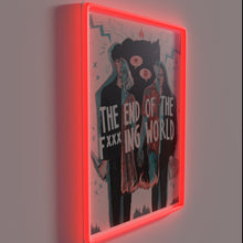 Load image into Gallery viewer, Eye-catching TEOTFW RGB neon light wall decoration with sleek design.