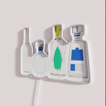 Load image into Gallery viewer, Vibrant Neon Sign with Distinctive Tequila Bottle Graphics in Colorful