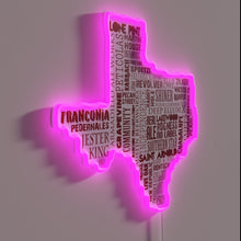 Load image into Gallery viewer, Neon Oktoberfest Texas Beer Lover's Sign for RGB Celebration Nights