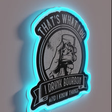 Load image into Gallery viewer, RGB Neon Sign: Whiskey Wisdom with a Twist of Rebellion