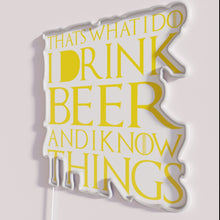 Load image into Gallery viewer, Bold Bar Decor Neon Sign: Beer Lovers Confident Quote Illumination