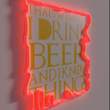 Load image into Gallery viewer, Quirky beer lover's sign for home bar decor and humor