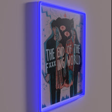 Load image into Gallery viewer, Apocalyptic warning for those who refuse to care, boldly lit.