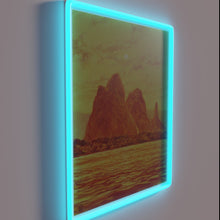 Load image into Gallery viewer, Ethereal Cosmic Elegance in RGB Neon Sign Artwork Design