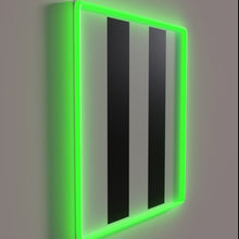 Load image into Gallery viewer, WWII themed vintage invasion stripes neon light decoration for interior.