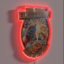 Load image into Gallery viewer, RGB Neon Sign: Thirsty Electrician's Party Time in Full Color Glow