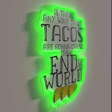 Load image into Gallery viewer, Vibrant Neon Sign Inspired by The Umbrella Academy's Quirky Taco World