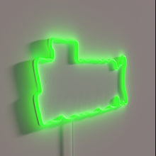 Load image into Gallery viewer, Vibrant LED neon sign featuring a joyful drunk woman silhouette.