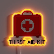 Load image into Gallery viewer, Brighten your space with this vibrant thirst aid neon sign