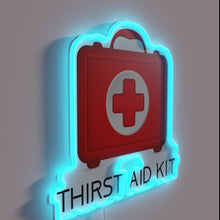 Load image into Gallery viewer, Quench your thirst with our vibrant neon hydration reminder sign.