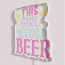 Load image into Gallery viewer, Neon beer bar decor signs for bars and pubs laughter