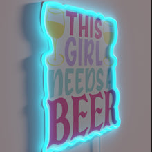 Load image into Gallery viewer, Cheerful quote sign for those who love a good drink.