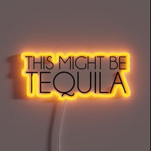 Load image into Gallery viewer, Vibrant neon Tequila RGB LED Sign for Cocktail Bar Decor