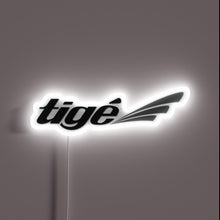 Load image into Gallery viewer, Tige Boats iconic RGB neon logo illuminated signage display kit.