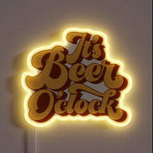 Load image into Gallery viewer, Fun and colorful beer-themed LED sign for your man cave.