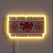 Load image into Gallery viewer, Retro Christmas cheer with vibrant RGB lights for stout lovers
