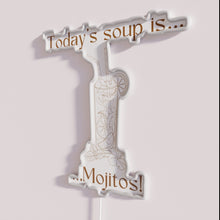 Load image into Gallery viewer, Vibrant RGB neon bar decor featuring colorful drink-themed Mojito sign