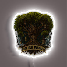 Load image into Gallery viewer, RGB illuminated Tree House Brewing Company logo beer bar sign