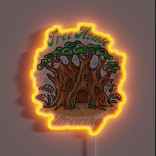 Load image into Gallery viewer, Eye-catching RGB neon sign featuring a whimsical tree house design.