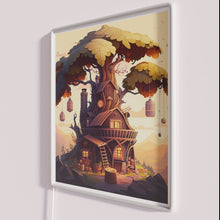 Load image into Gallery viewer, Neon Tree House Brewing Company Sign with Color Changing LED Lights