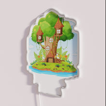 Load image into Gallery viewer, Neon RGB tree house bar pub sign for home decoration.