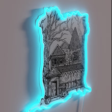 Load image into Gallery viewer, Neon lit tree house brewery ambiance in your home bar