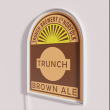 Load image into Gallery viewer, Neon Brown Ale Sign with RGB Color Changing Bar Trunch Brewery