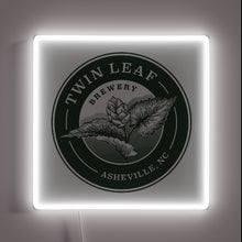 Load image into Gallery viewer, Twin Leaf Brewery Asheville North Carolina Neon Sign in RGB
