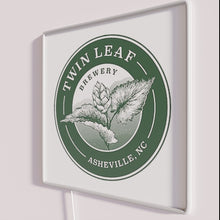 Load image into Gallery viewer, Retro-Style Twin Leaf Brewery Asheville North Carolina RGB LED Sign Light