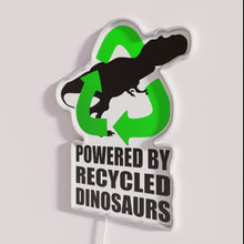 Load image into Gallery viewer, Glowing prehistoric dinosaur decor with vibrant RGB powered neon lighting