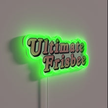 Load image into Gallery viewer, Vibrant neon sign for ultimate frisbee enthusiasts and sports fans.