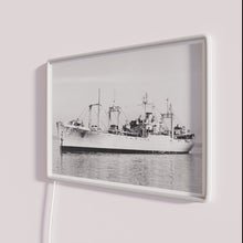 Load image into Gallery viewer, USS Mazama AE-9 ship's store inspired colorful retro themed LED neon sign