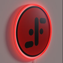 Load image into Gallery viewer, RGB illuminated visitors' insignia light box with customizable color options