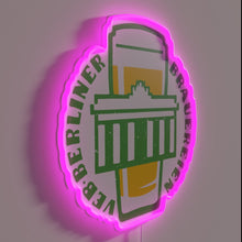 Load image into Gallery viewer, Vintage East Berlin Breweries Neon Sign with Vibrant RGB Accents