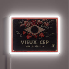 Load image into Gallery viewer, Vibrant, customizable RGB lighting in a classic wine bottle design.