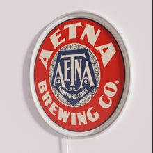 Load image into Gallery viewer, Retro vintage Aetna beer bar pub classic glass neon sign decor