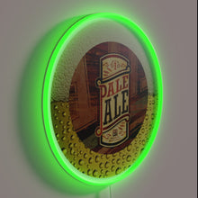 Load image into Gallery viewer, Neon beer label art decor in retro vibrant RGB colors