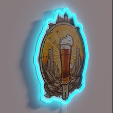 Load image into Gallery viewer, Classic beer pub ambiance with vibrant retro electric glow effect