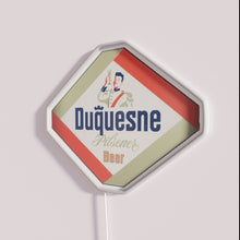 Load image into Gallery viewer, Vintage 1950s Duquesne Pilsener Neon Sign Retro Pittsburgh Beer Bar Decor Classic