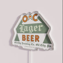 Load image into Gallery viewer, Vintage Retro Style O.C. Lager Beer Neon Sign for Collectors