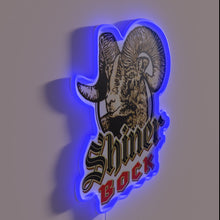 Load image into Gallery viewer, Vintage Texas-style neon beer logo decorates any home bar space.