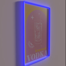Load image into Gallery viewer, RGB Neon Bar Sign: Vodka Lemonade Cocktail Party Decorations