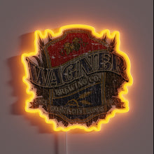 Load image into Gallery viewer, Vibrant vintage neon sign advertising Wagner Brewing Co since 1903